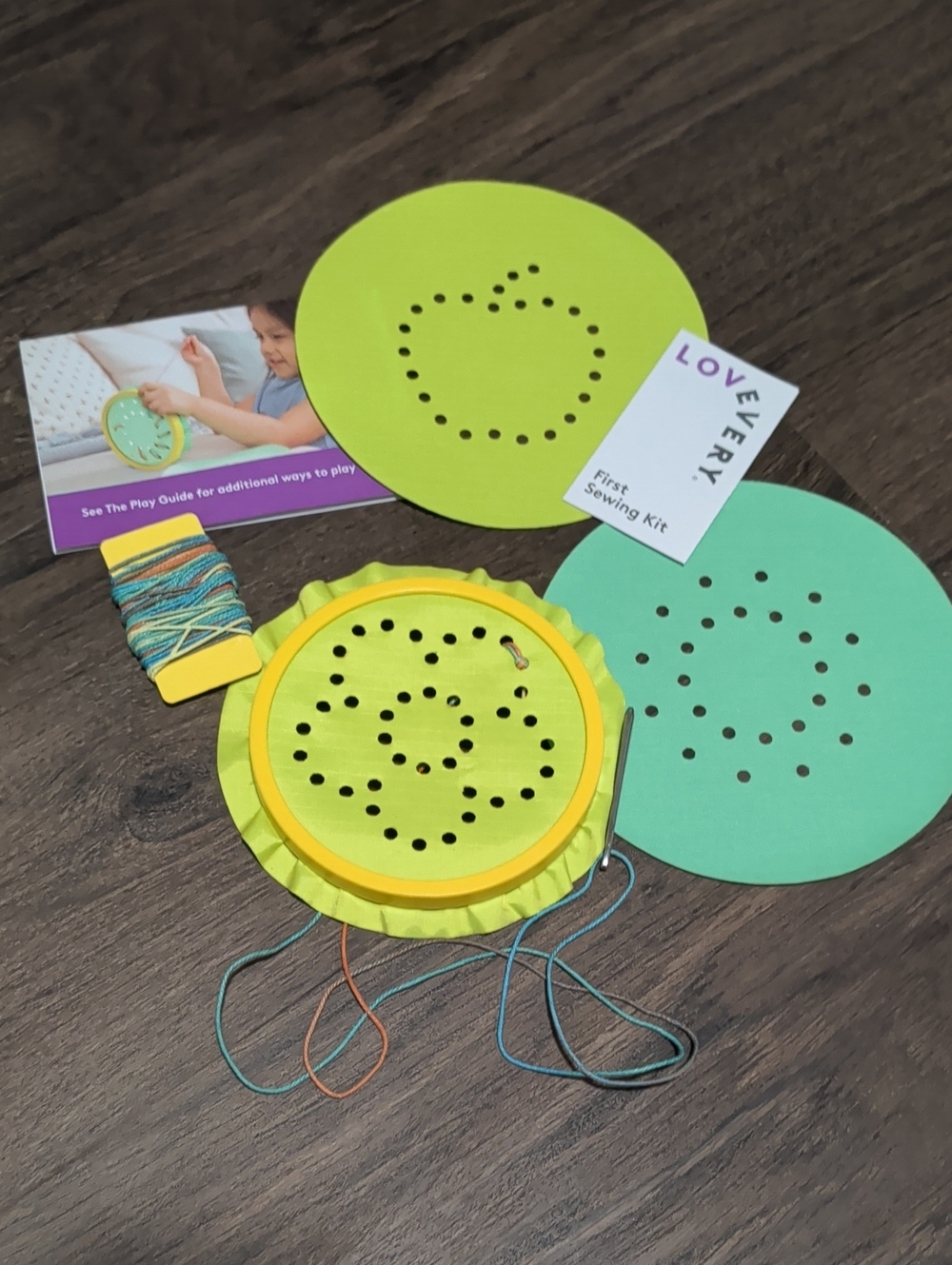 Lovevery | Montessori First Sewing Kit from The Analyst Play Kit 3 Patterns